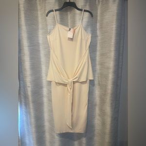 BTFBM Women Sleeveless Dress Front Tie Dress L